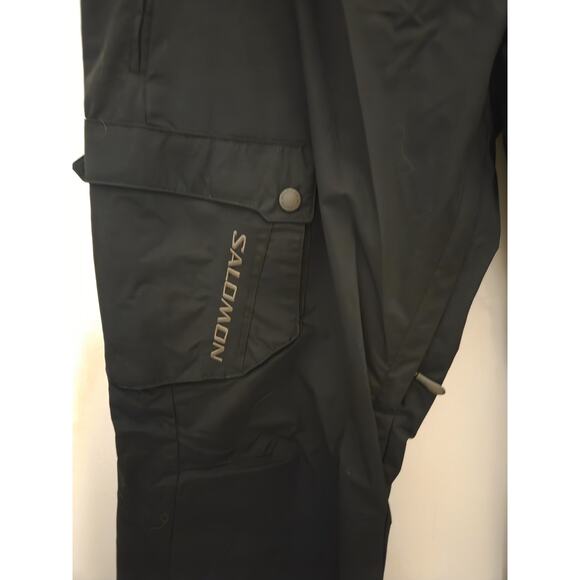 Salomon Clima Pro Pants Mens XL Black Snowboard Ski Waterproof Trousers - Picture 3 of 11
